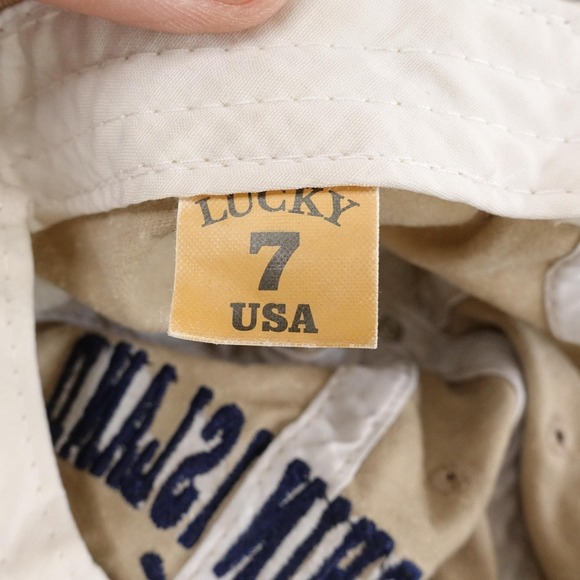 Dauphin Island Alabama Hat Cap Strap Back Embroidered Oars Lucky 7 Mens USA - Picture 8 of 9